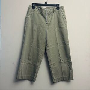 Caribbean Joe Wide Leg Pants Women Size 8 Green Sage